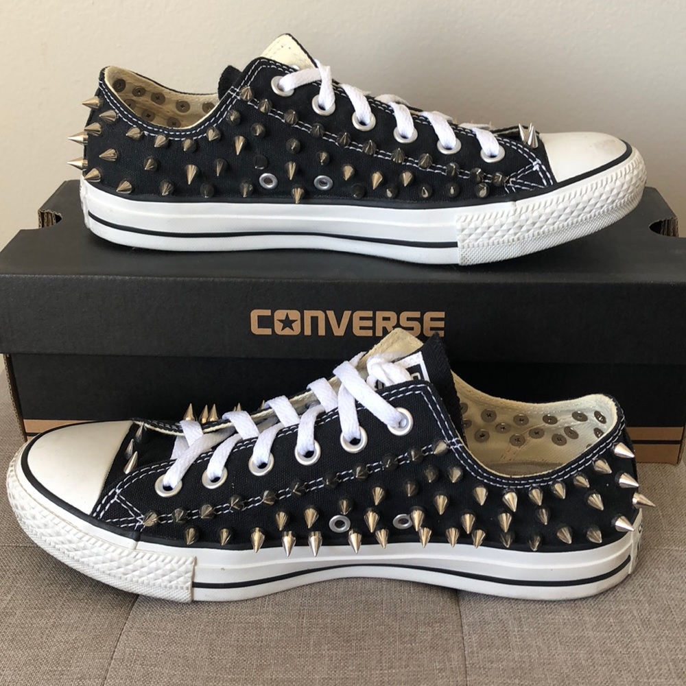 Custom spiked Converse All Stars